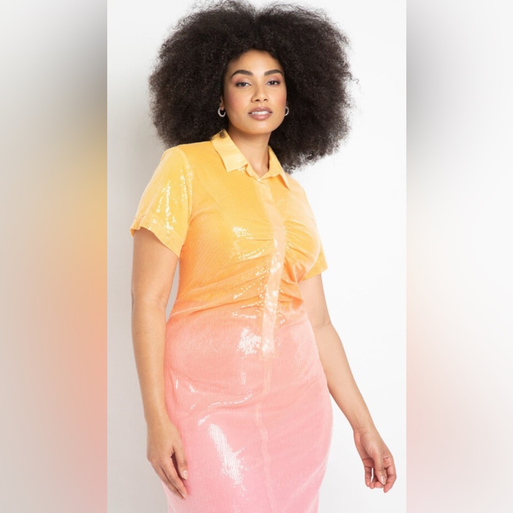 *NWT* Eloquii - Ombre Sequin Midi Dress 🔥